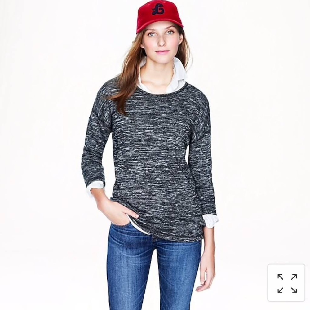 J.Crew Jaspé Space Dye Wool Blend Sweater